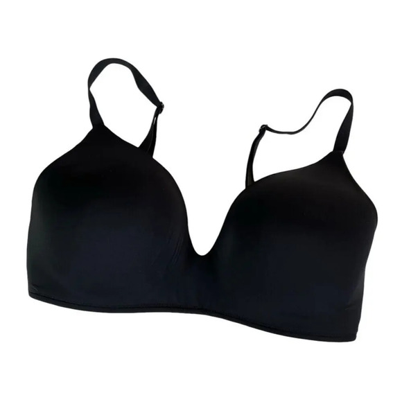 Victoria's Secret T-Shirt Lightly Lined Wireless Bra Black Refer To Measurements - Picture 2 of 8